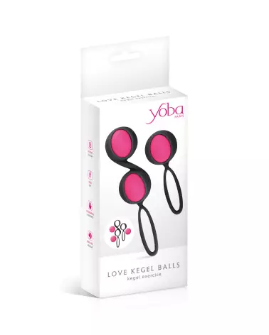 Set 2 Kegel Ball Black YOBA Boules de Geisha pour renforcement pelvien-2