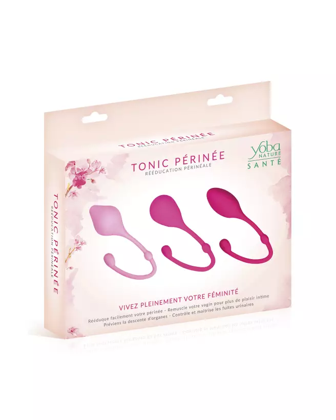 Set 3 Stage Kegel Ball Pink YOBA Boules de Geisha pour renforcement pelvien-2
