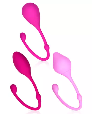 Set 3 Stage Kegel Ball Pink YOBA Boules de Geisha pour renforcement pelvien-3