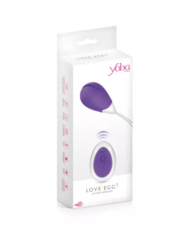 Image du YOBA LOVE EGG 2 PURPLE, oeuf vibrant télécommandé en pourpre-2