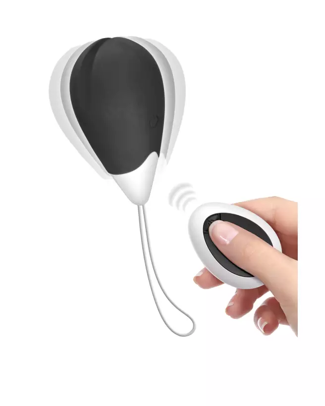 Image de l'œuf vibrant YOBA LOVE EGG 2 noir avec télécommande-1