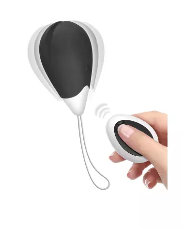 Image de l'œuf vibrant YOBA LOVE EGG 2 noir avec télécommande-1