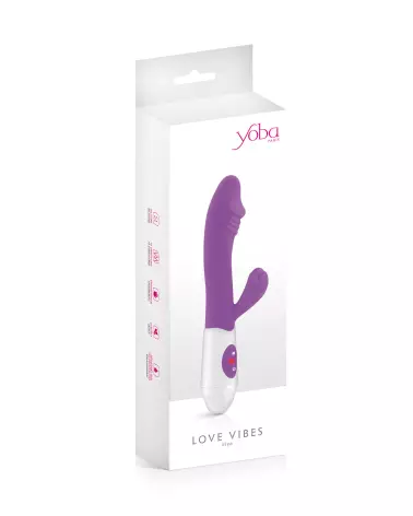 Image du YOBA Rabbit Vibrator Elya Purple, sextoy luxueux et performant-2