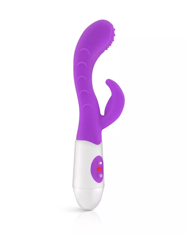Image du vibromasseur Rabbit YOBA LEOLA en pourpre, design élégant et ergonomique pour plaisir intense-1