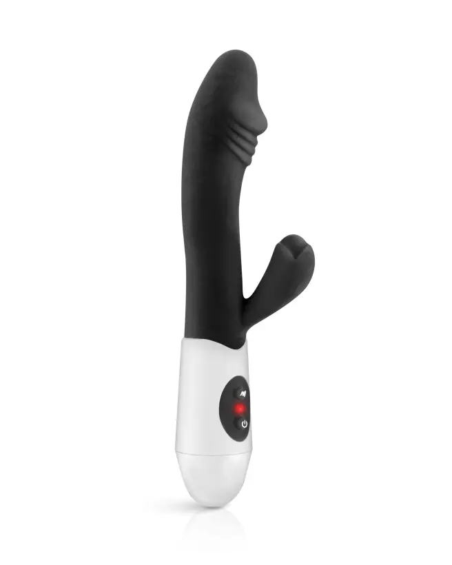Image du vibromasseur Rabbit YOBA ELYA Black, double stimulation, design ergonomique et silencieux-1