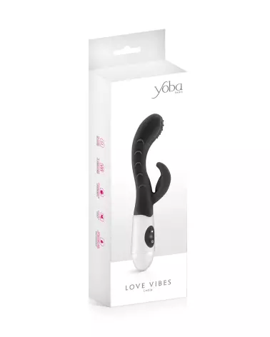 YOBA Rabbit Vibrator Leola Black pour plaisir et stimulation intense-2