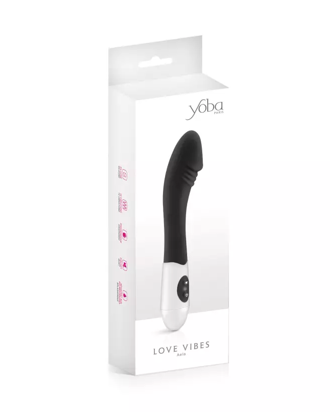 Image du vibromasseur YOBA AELA Noir pour stimulation point G-2