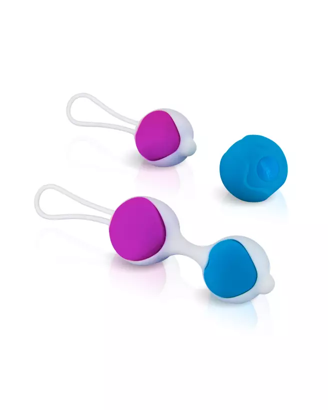 Image des Boules de Geisha Pretty Love Heart Kegel Ball pour renforcement pelvien et plaisir.-1