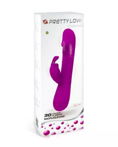 Vibromasseur Rabbit PRETTY LOVE CLEMENT avec stimulation double pour plaisir intense-2
