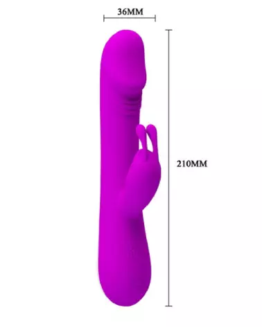 Vibromasseur Rabbit PRETTY LOVE CLEMENT avec stimulation double pour plaisir intense-4