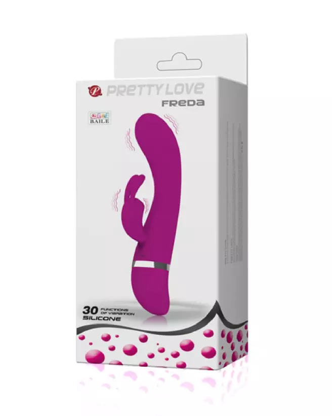 Pretty Love Freda Rabbit Vibrator for dual G-spot and clitoral stimulation-2