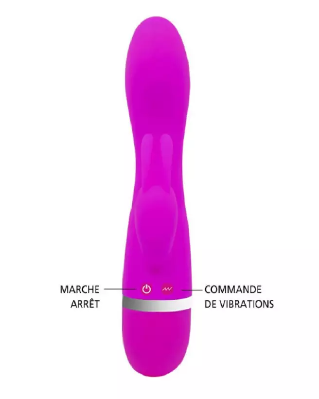 Pretty Love Freda Rabbit Vibrator for dual G-spot and clitoral stimulation-4