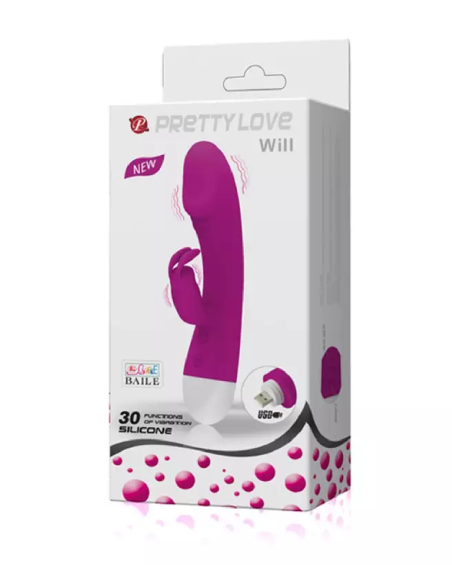 Image vibromasseur Rabbit PRETTY LOVE WILL pour plaisir intense-2