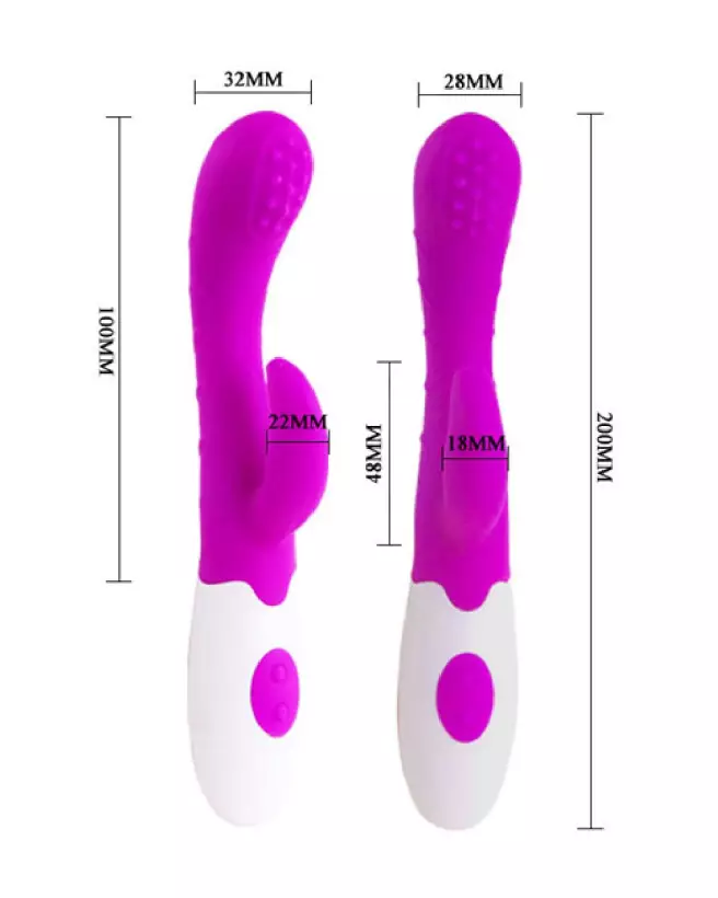 Image du vibromasseur PRETTY LOVE ARTHUR, sextoy Rabbit ergonomique haute performance-3