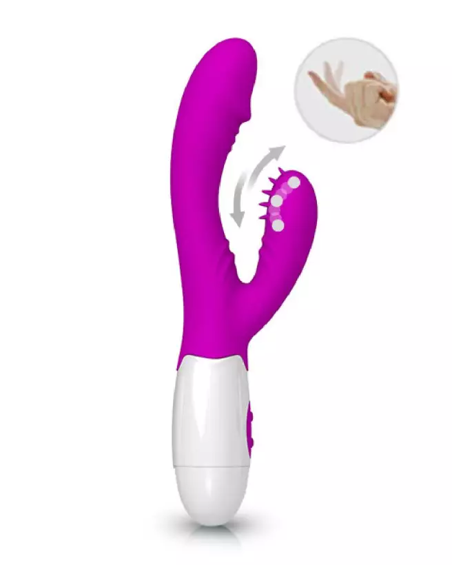Pretty Love Andre silicone rabbit vibrator for dual clitoral and g-spot stimulation-1