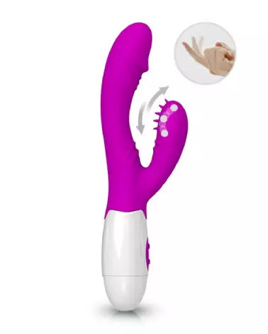 Pretty Love Andre silicone rabbit vibrator for dual clitoral and g-spot stimulation-1