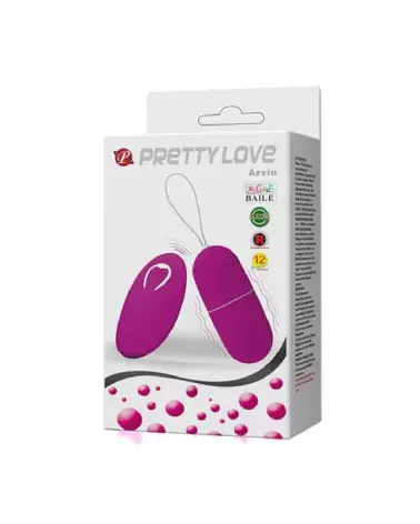 Oeuf vibrant télécommandé Pretty Love Arvin en couleur fuchsia-2