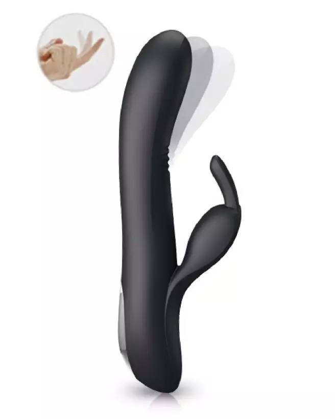 Image du vibromasseur PRETTY LOVE DYLAN BLACK, sextoy ergonomique et waterproof pour plaisir intense-1