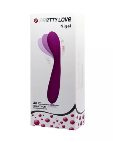 Image du vibromasseur Pretty Love Nigel, sextoy rechargeable et étanche en silicone doux-2