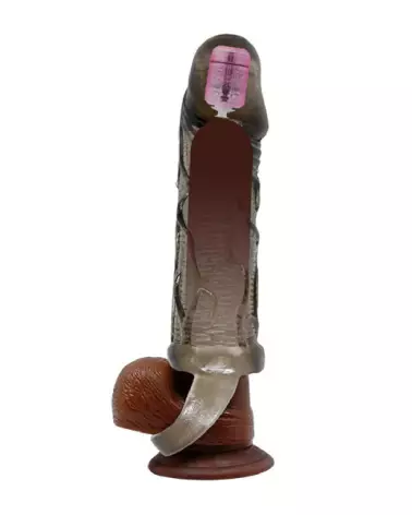 Gaine vibrante MEN EXTENSION BLACK de BAILE pour augmentation de sensation et plaisir partagé-3