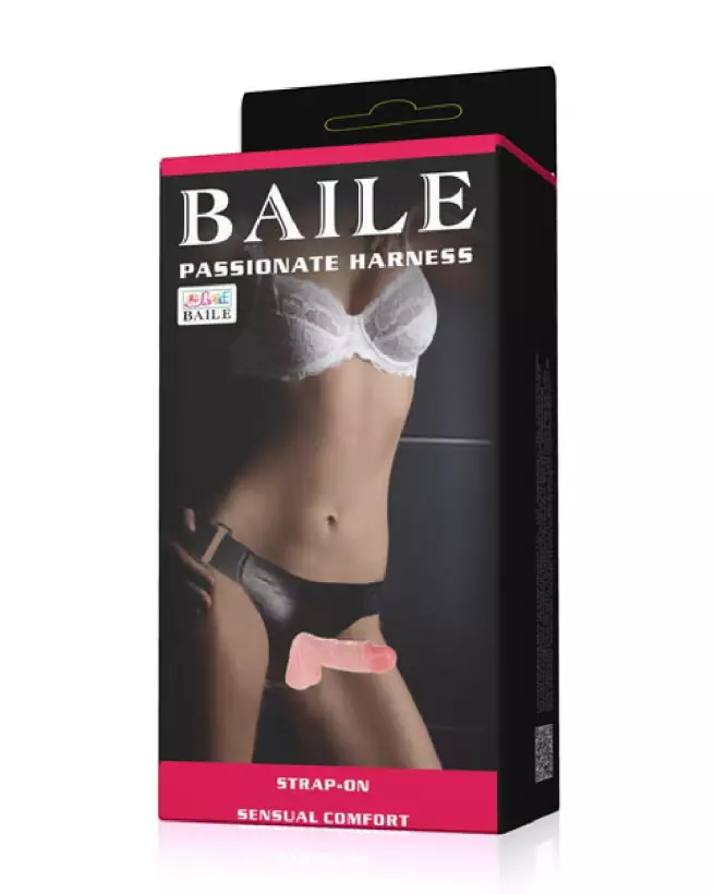 STRAP ON DILDO CYBERSKIN 15CM de BAILE, Gode Ceinture Réaliste-2