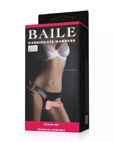 STRAP ON DILDO CYBERSKIN 15CM de BAILE, Gode Ceinture Réaliste-2