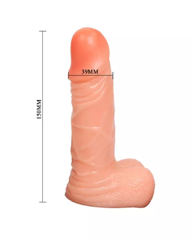 STRAP ON DILDO CYBERSKIN 15CM de BAILE, Gode Ceinture Réaliste-6