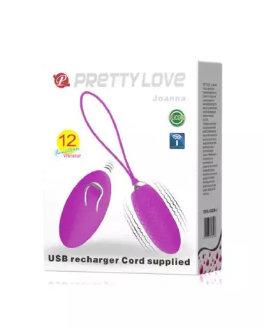 Image de l'œuf vibrant télécommandé PRETTY LOVE JOANNA, jouet intime discret et rechargeable-2