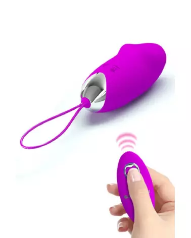 Image du Pretty Love Julia, œuf vibrant télécommandé en silicone doux-1