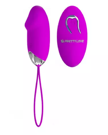 Image du Pretty Love Julia, œuf vibrant télécommandé en silicone doux-3