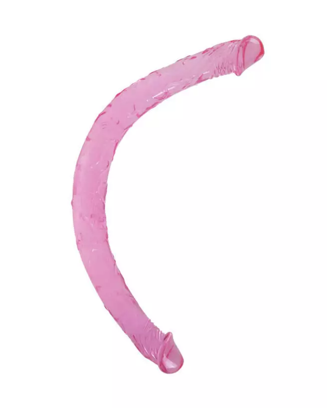 Double Dong Pink BAILE en Jelly pour plaisir partagé et flexible-1