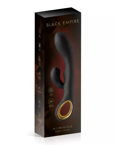 Image du Vibro My Princess Black Empire, vibrateur rabbit de luxe Black Empire-2
