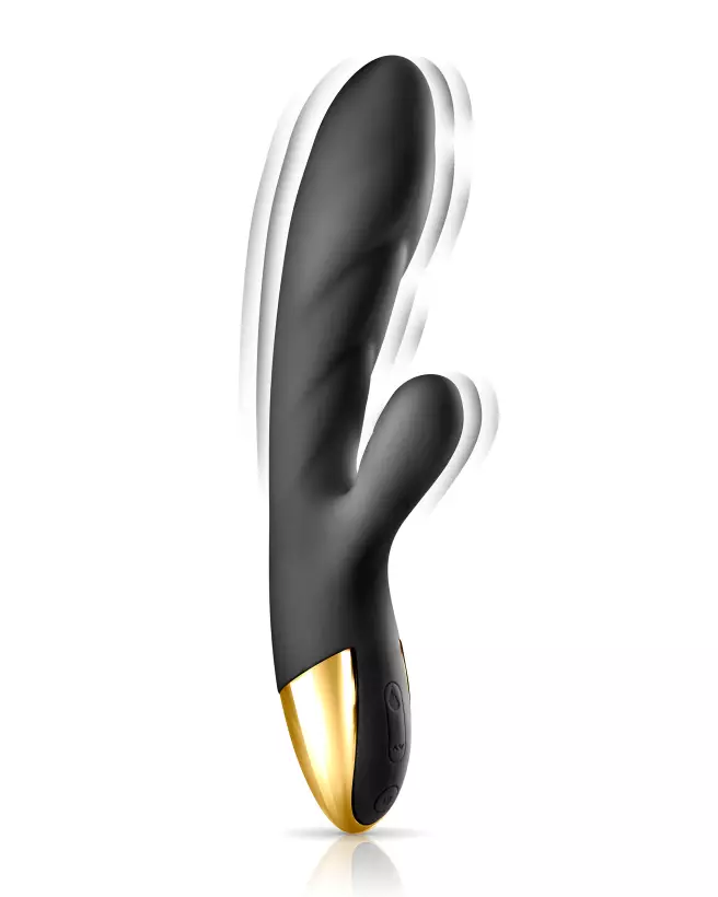 VIBRO HEAT MY QUEEN 2 BLACK EMPIRE, sextoy de luxe ergonomique et chauffant pour plaisir maximal-3