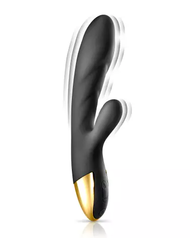 VIBRO HEAT MY QUEEN 2 BLACK EMPIRE, sextoy de luxe ergonomique et chauffant pour plaisir maximal-3
