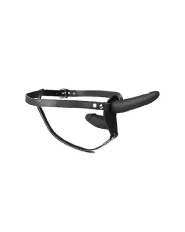 Image du Double Strap-On Black par Fetish Tentation, gode ceinture pour couples-5