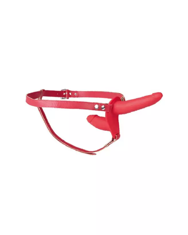 Double Strap-On Red de Fetish Tentation pour couples, gode ceinture ajustable-5