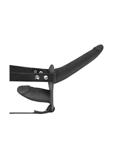 Double Strap-On Vibrant de Fetish Tentation pour couple-3