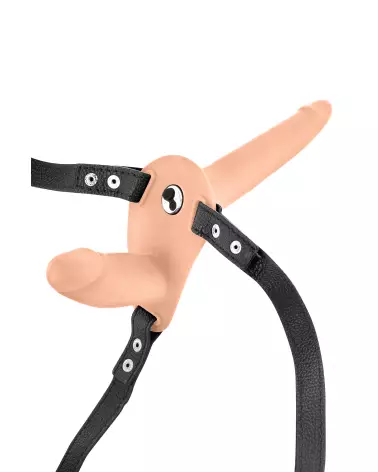 Double Strap-On Vibrant de Fetish Tentation pour couple-4