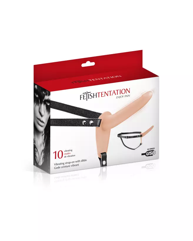 Gode Ceinture Vibrant SIMPLE STRAP-ON CHAIR de FETISH TENTATION-2