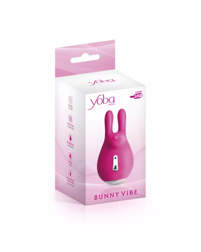Image du YOBA Bunny Vibe USB, stimulateur clitoridien discret et puissant-2