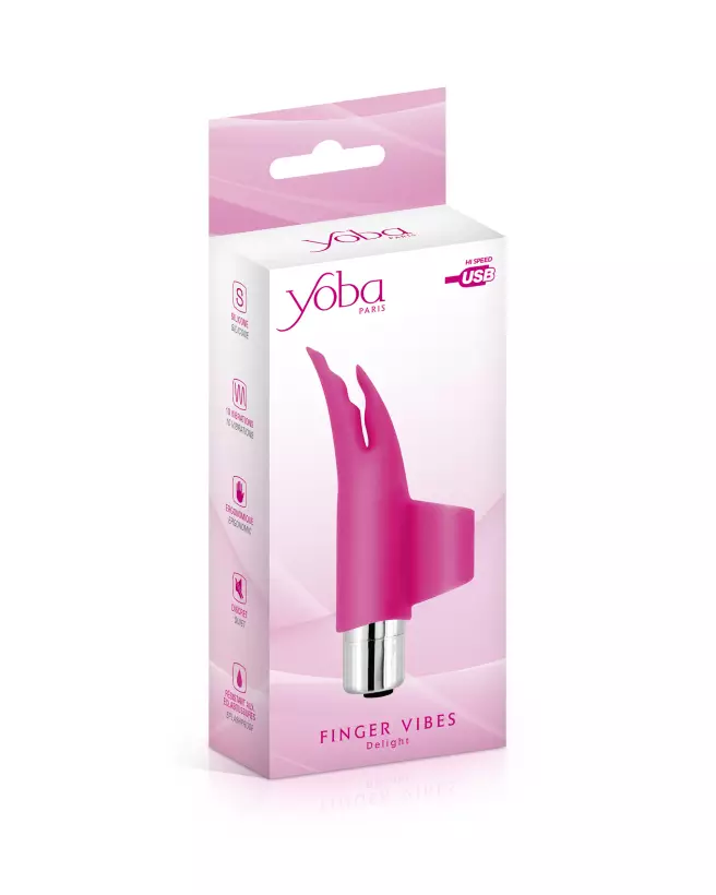 Image du Vibromasseur YOBA DELIGHT FINGER USB, stimulateur portable et rechargeable-2