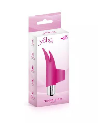 Image du Vibromasseur YOBA DELIGHT FINGER USB, stimulateur portable et rechargeable-2
