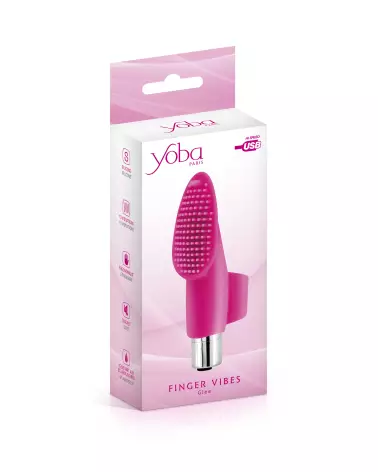 YOBA GLEE FINGER VIBRATOR USB en action, stimulateur de doigts rechargeable-2