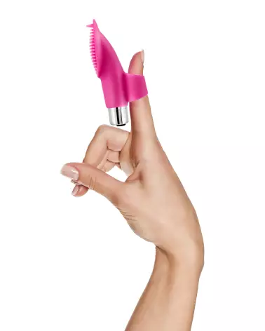 YOBA GLEE FINGER VIBRATOR USB en action, stimulateur de doigts rechargeable-4