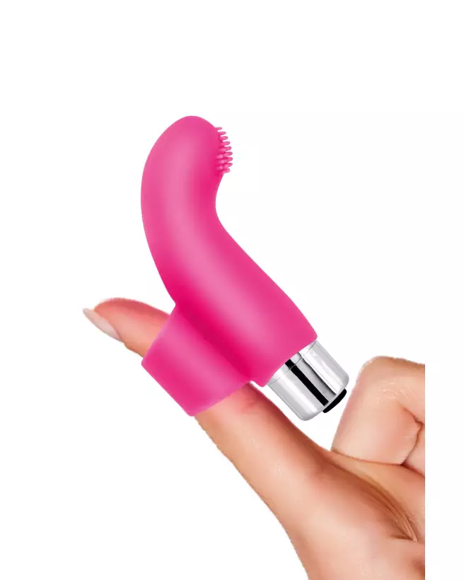 Image du Vibromasseur YOBA Heart Finger USB, stimulateur de doigts compact et rechargeable-1
