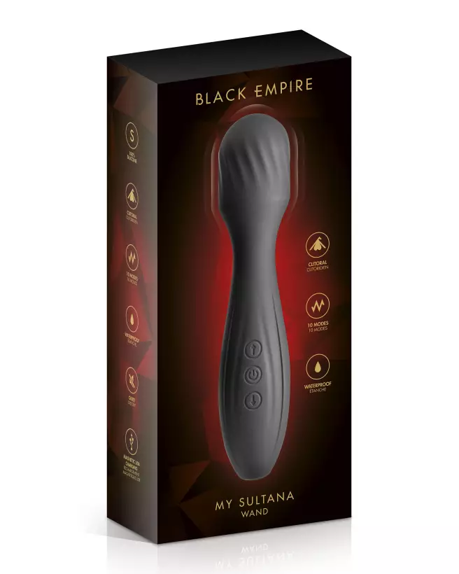 Wand MySultana BlackEmpire USB ergonomique pour massage intensif et relaxation-2