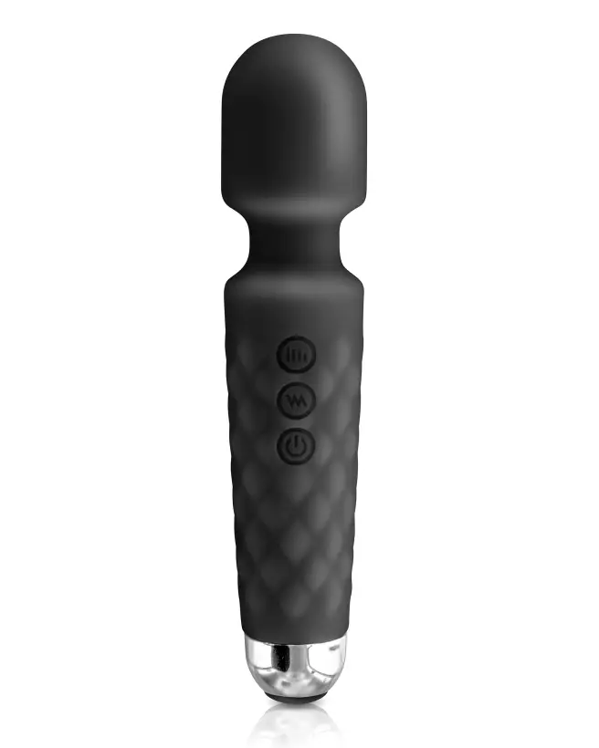 Image Wand Vibrant USB Noir YOBA - Masseur Personnel Puissant-1