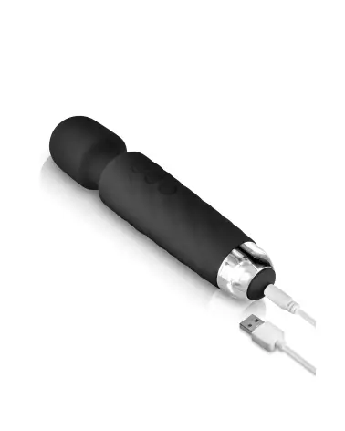 Image Wand Vibrant USB Noir YOBA - Masseur Personnel Puissant-4