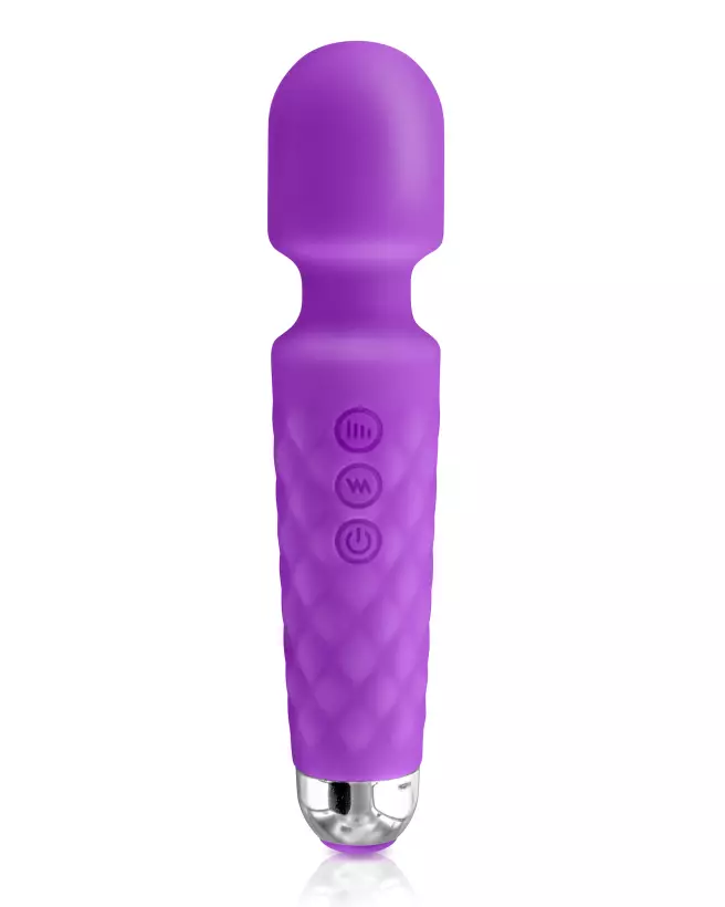 Wand Vibrant USB Violet YOBA - Massage Intensif et Portable-1