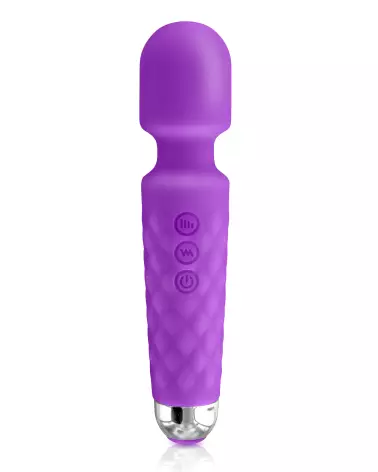 Wand Vibrant USB Violet YOBA - Massage Intensif et Portable-1